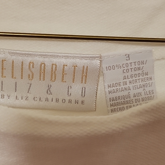 Two-piece short set by Liz Claiborne (Elizabeth by Liz & Co) 100% cotton - Picture 2 of 6